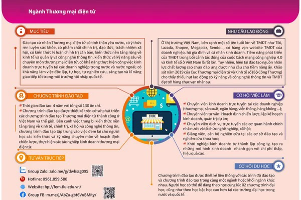 Tuyển sinh Ngành Thương mại điện tử